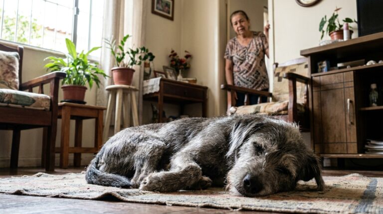 Cachorro idoso dormindo demais: um alerta silencioso que todo tutor deve notar